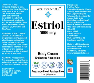Estriol %g 5000 Mcg (Estriol Good)